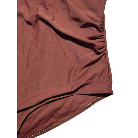 Women's Unbranded One-Piece Swimsuit Size 2XL Brown - Picture 3 of 5